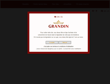 Tablet Screenshot of henri-grandin.com